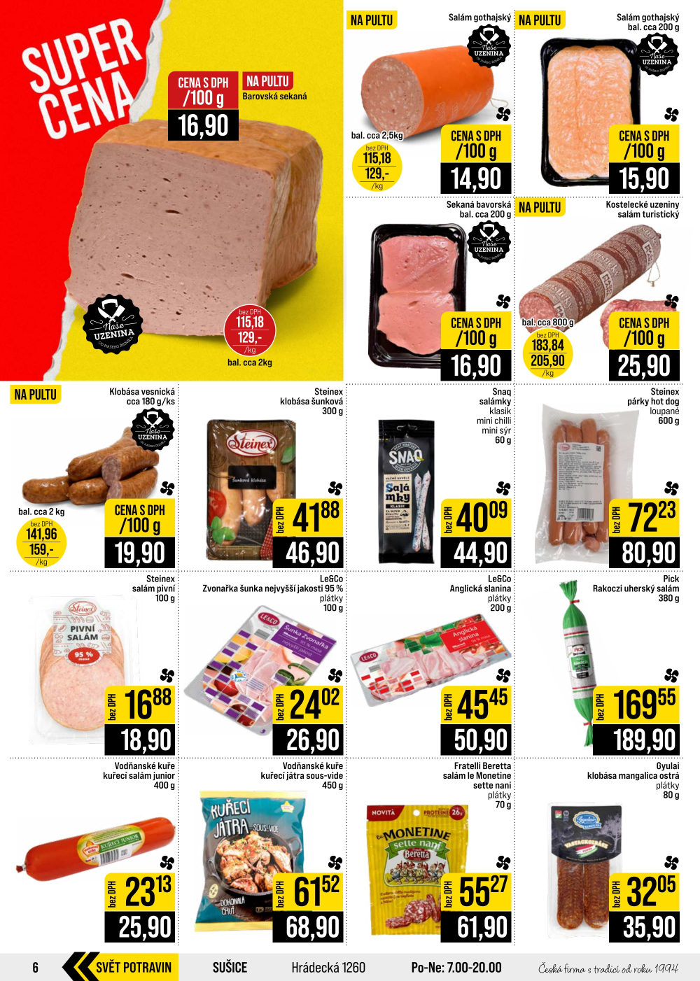 Leták JIP leták CC Cash & Carry - Brno, Ostrava, Praha, Polička, Olomouc, Karlovy Vary, Zlín, Jilemnice, Pardubice - strana 6