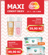 Akční leták Teta drogerie - Maxi cenový objev