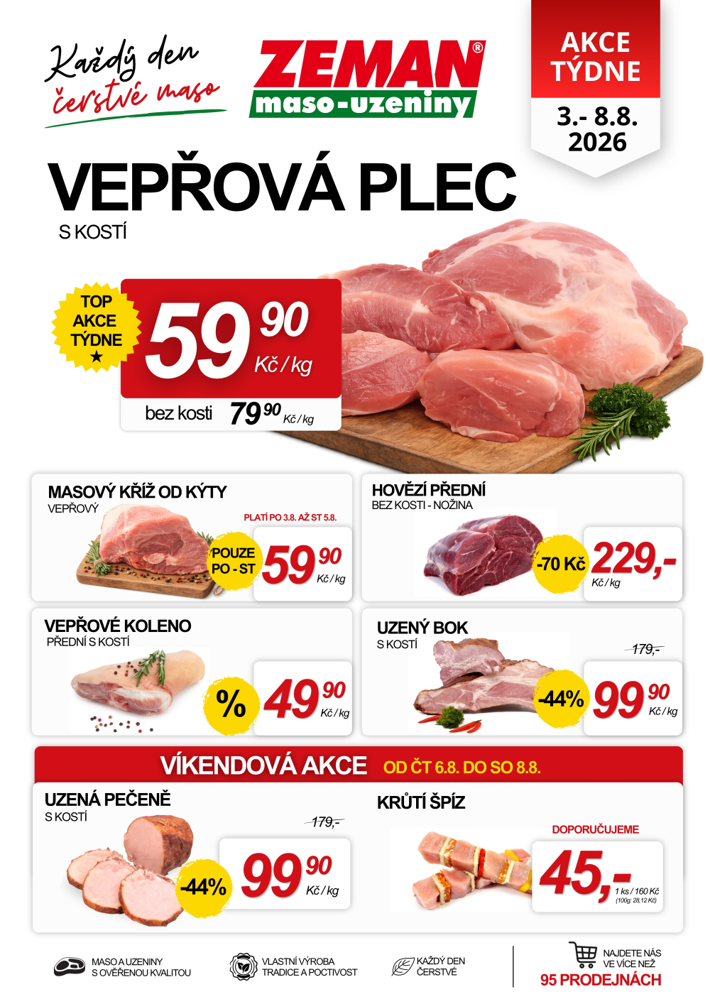 Leták ZEMAN maso - uzeniny leták - strana 1