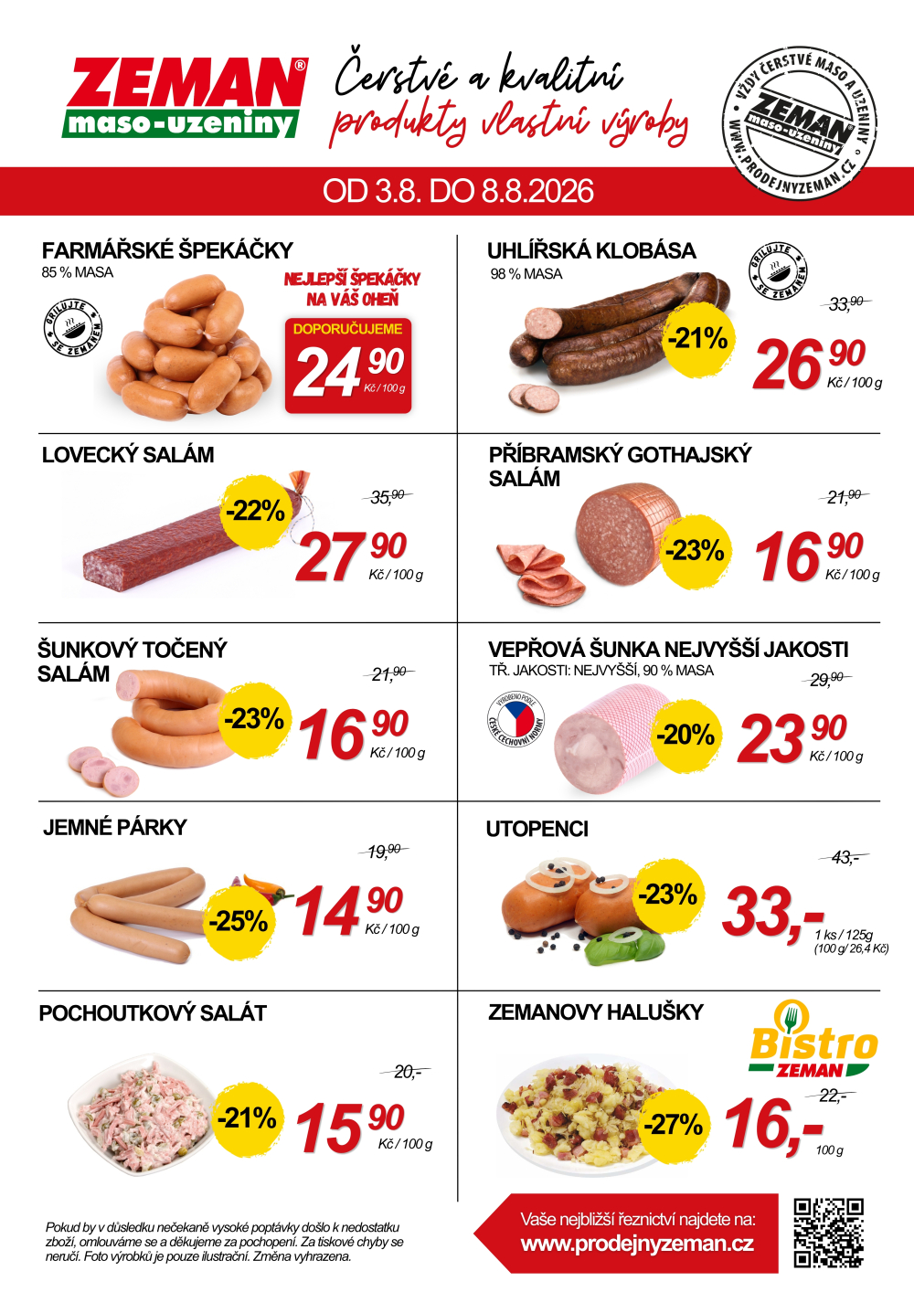 Leták ZEMAN maso - uzeniny leták - strana 2