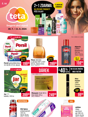 Teta drogerie leták
