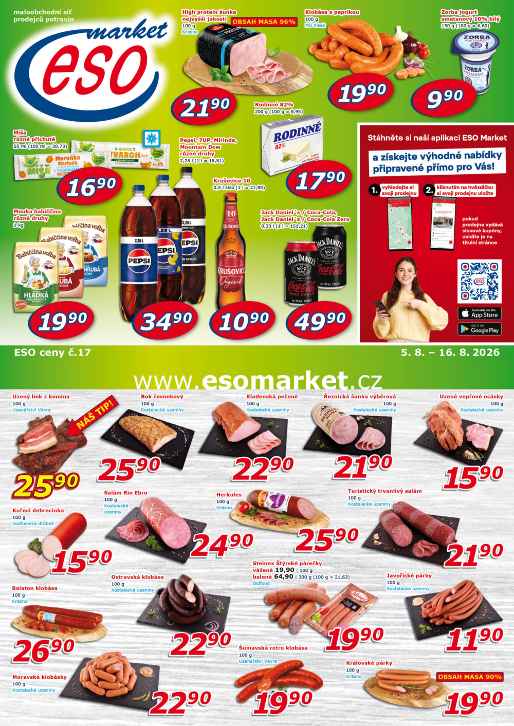 Leták ESO MARKET leták - strana 1