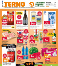 Akční leták Terno  - Trhové Sviny, Bechyně, Třeboň, Týn nad Vltavou, Borovany, Hradec Králové, Olomouc, Zlín, Český Krumlov