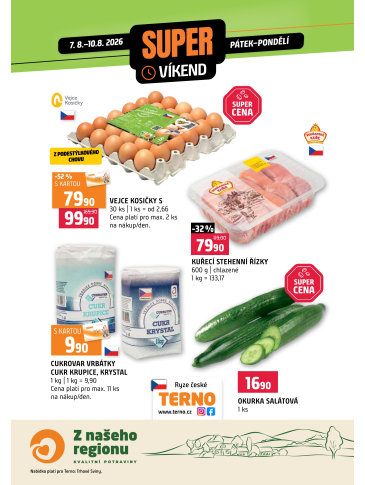 Terno leták - Víkendovka Trhové Sviny