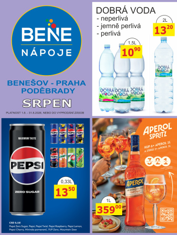 BENE NÁPOJE leták