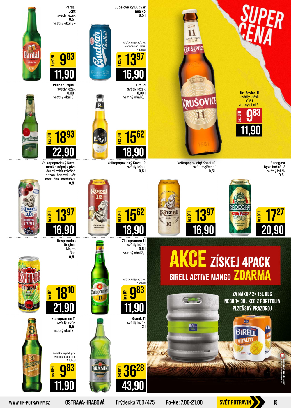 Leták JIP leták CC Cash & Carry - České Budějovice, Most, Náchod, Svoboda nad Úpou, Sušice - strana 15