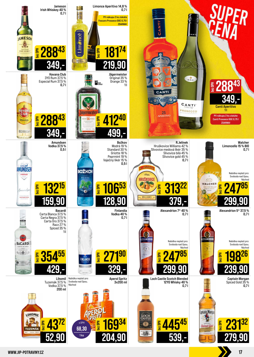 Leták JIP leták CC Cash & Carry - České Budějovice, Most, Náchod, Svoboda nad Úpou, Sušice - strana 17