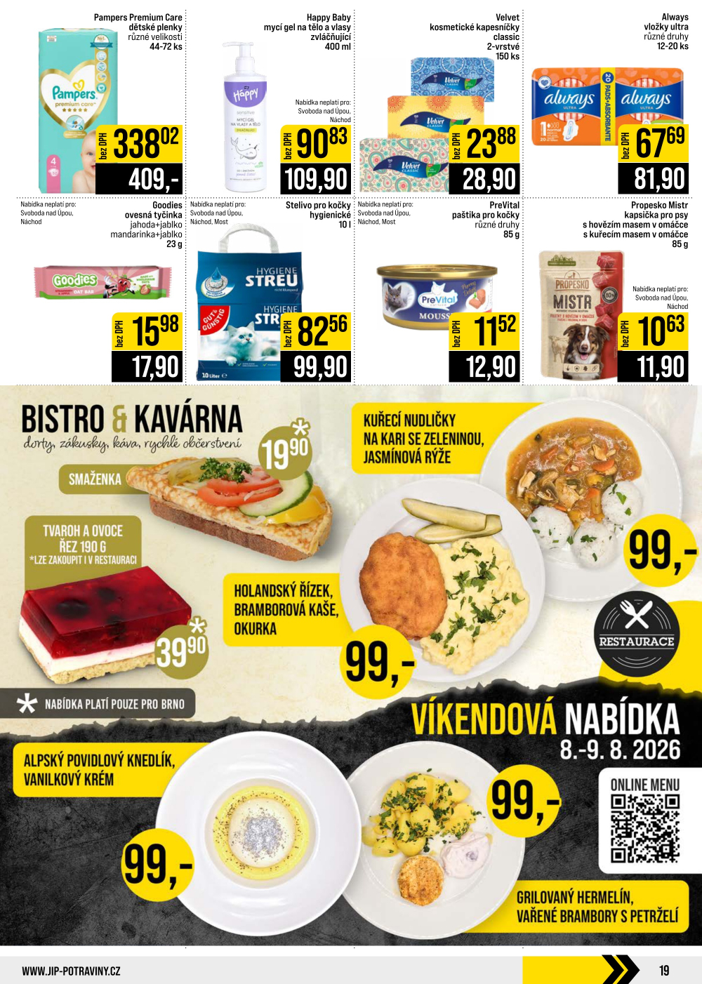 Leták JIP leták CC Cash & Carry - České Budějovice, Most, Náchod, Svoboda nad Úpou, Sušice - strana 19