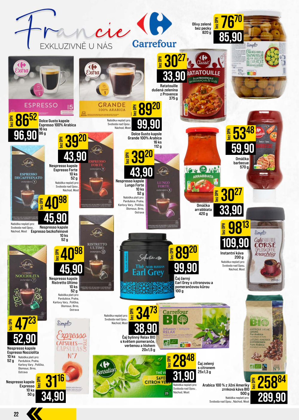 Leták JIP leták CC Cash & Carry - České Budějovice, Most, Náchod, Svoboda nad Úpou, Sušice - strana 22