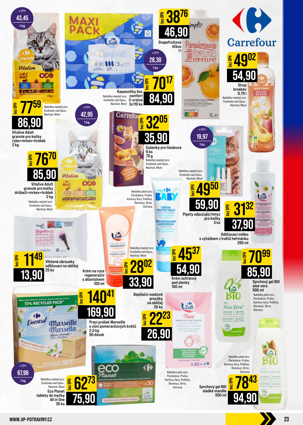 Leták JIP leták CC Cash & Carry - České Budějovice, Most, Náchod, Svoboda nad Úpou, Sušice - strana 23