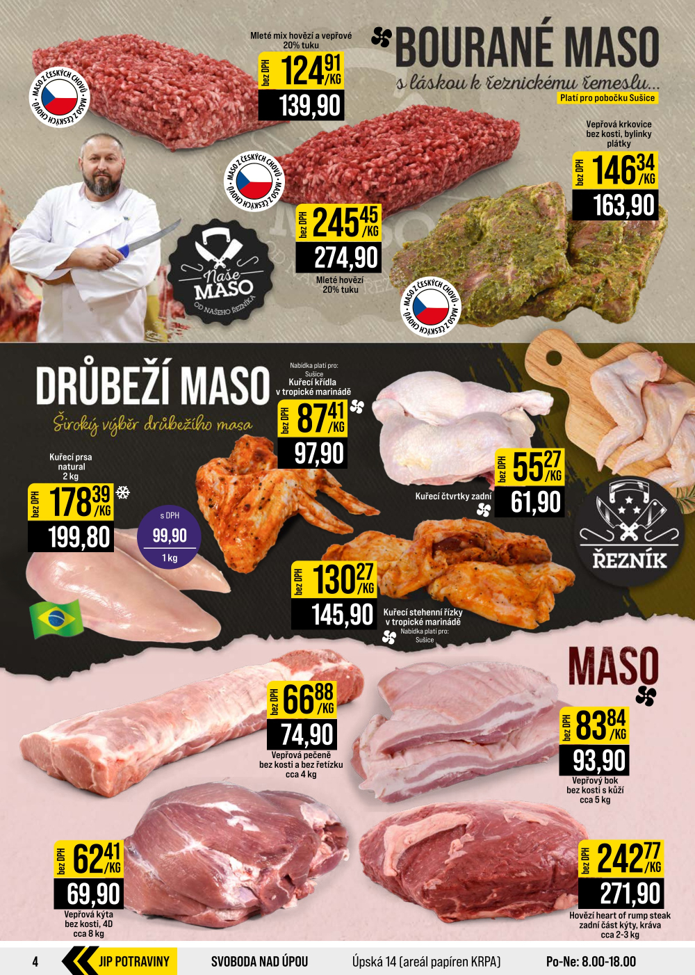 Leták JIP leták CC Cash & Carry - České Budějovice, Most, Náchod, Svoboda nad Úpou, Sušice - strana 4