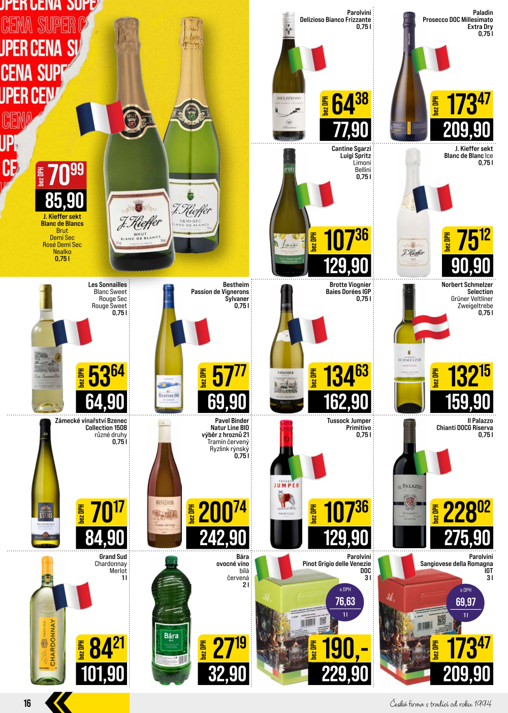 Leták JIP leták CC Cash & Carry - Brno, Ostrava, Praha, Polička, Olomouc, Karlovy Vary, Zlín, Jilemnice, Pardubice - strana 16