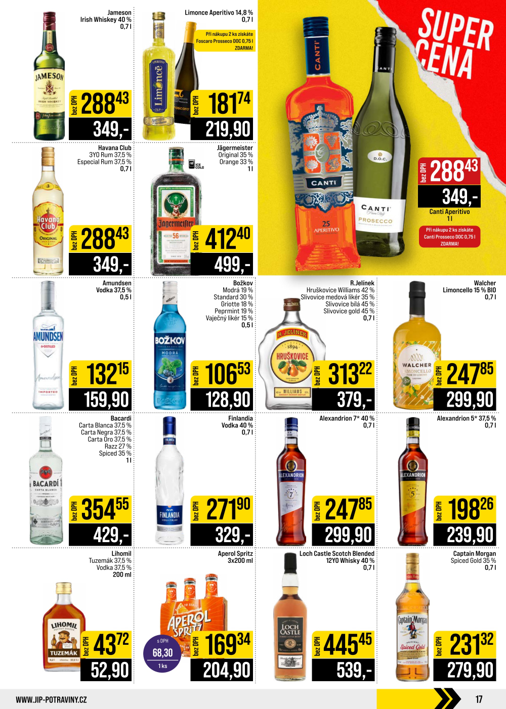 Leták JIP leták CC Cash & Carry - Brno, Ostrava, Praha, Polička, Olomouc, Karlovy Vary, Zlín, Jilemnice, Pardubice - strana 17