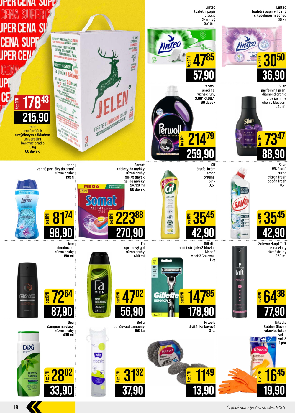 Leták JIP leták CC Cash & Carry - Brno, Ostrava, Praha, Polička, Olomouc, Karlovy Vary, Zlín, Jilemnice, Pardubice - strana 18