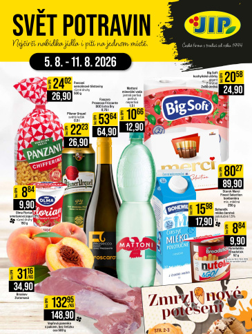 JIP leták CC Cash & Carry - Brno, Ostrava, Praha, Polička, Olomouc, Karlovy Vary, Zlín, Jilemnice, Pardubice