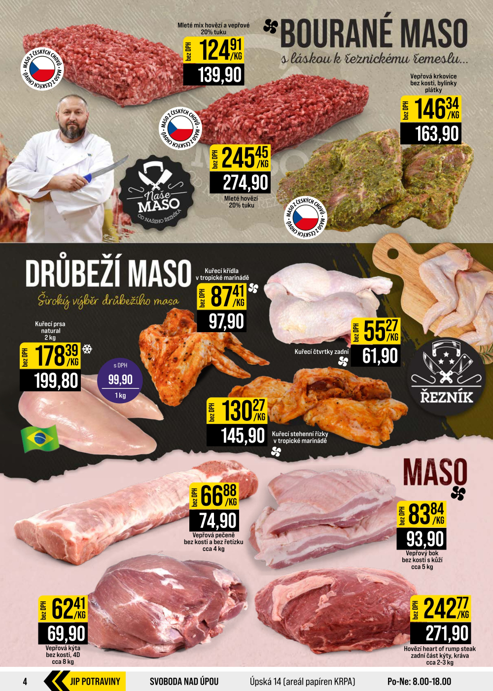 Leták JIP leták CC Cash & Carry - Brno, Ostrava, Praha, Polička, Olomouc, Karlovy Vary, Zlín, Jilemnice, Pardubice - strana 4