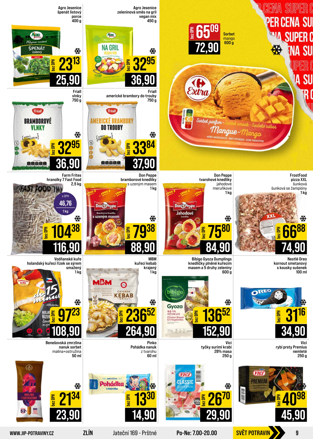 Leták JIP leták CC Cash & Carry - Brno, Ostrava, Praha, Polička, Olomouc, Karlovy Vary, Zlín, Jilemnice, Pardubice - strana 9