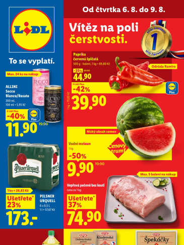 Lidl leták od čtvrtka