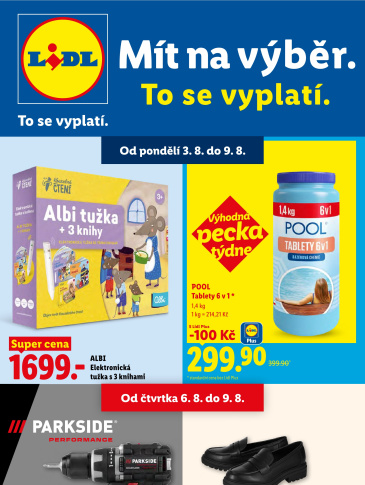Lidl leták - Nabídka spotřebního zboží