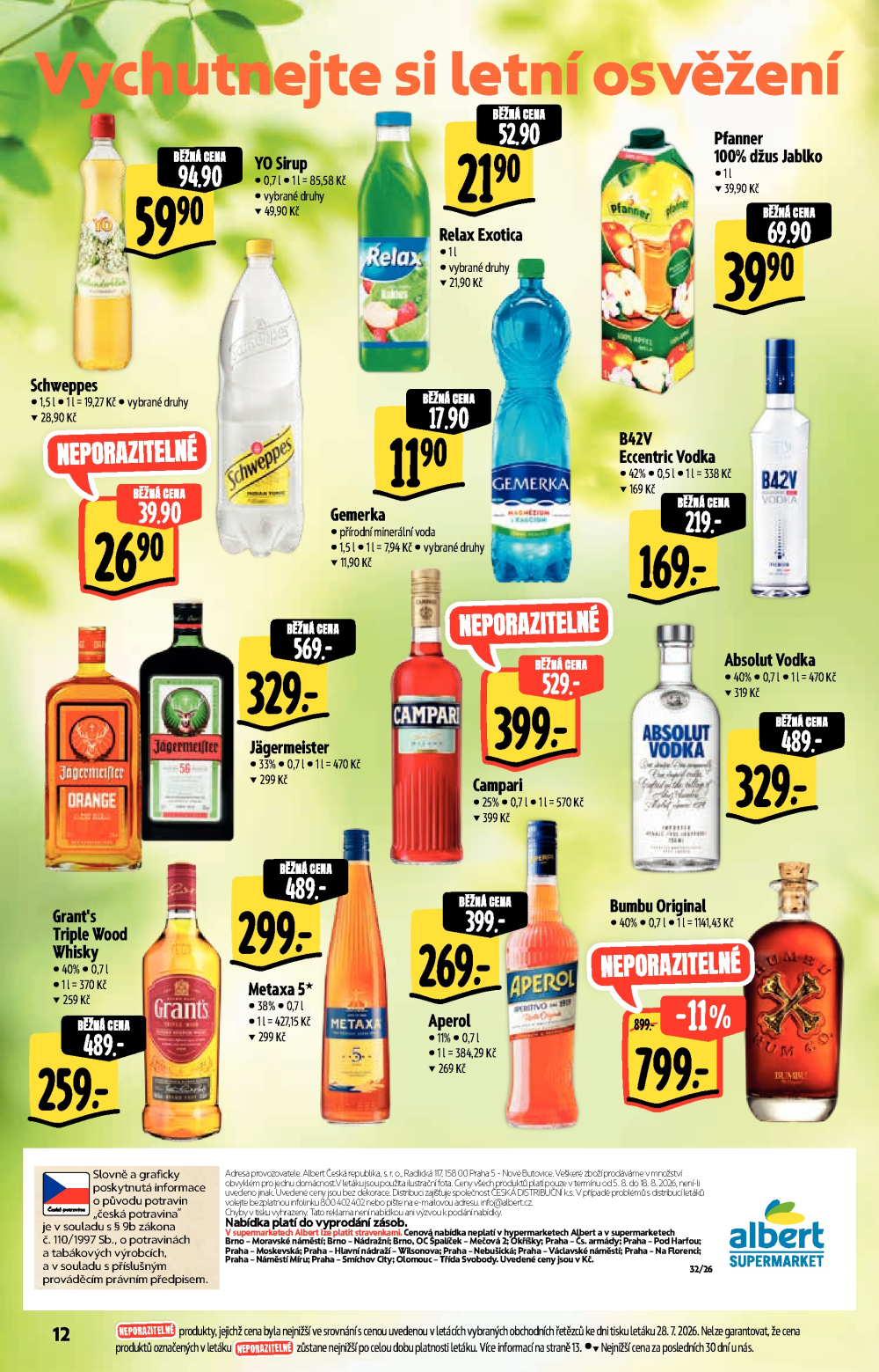 Leták Albert Supermarket - Nabídka ve značkové kvalitě - strana 12