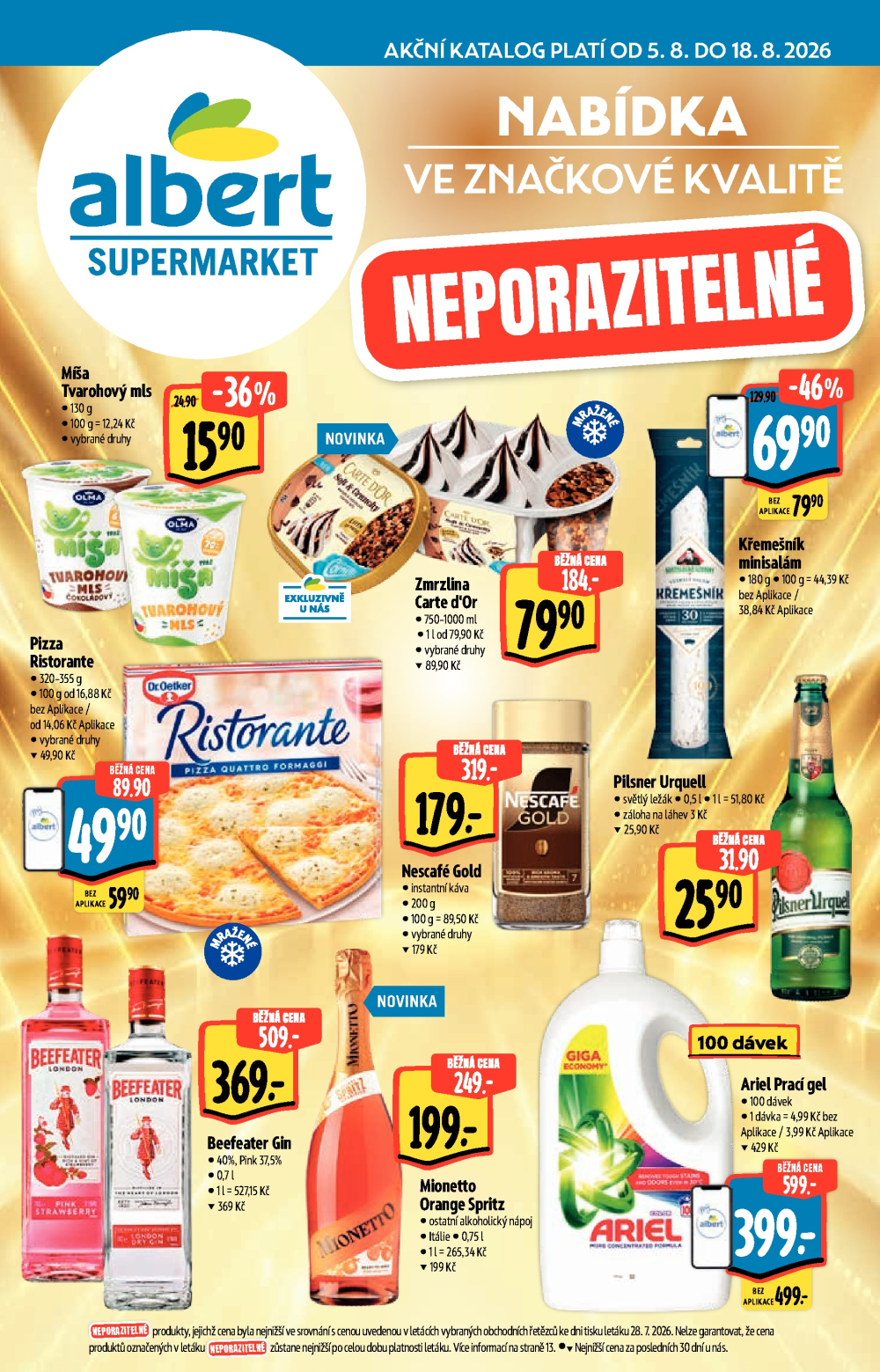 Leták Albert Supermarket - Nabídka ve značkové kvalitě - strana 1