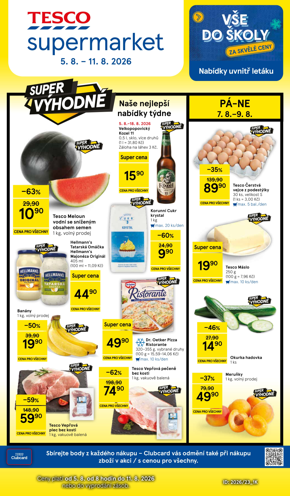 Leták Tesco supermarket leták - strana 1