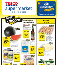 Akční leták Tesco supermarket 