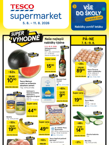 Tesco supermarket leták