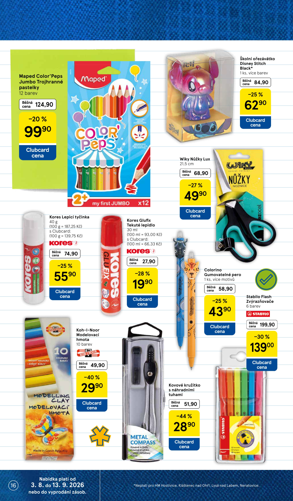 Leták Tesco leták - Vše do školy - strana 16