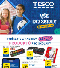 Akční leták Tesco  - Vše do školy