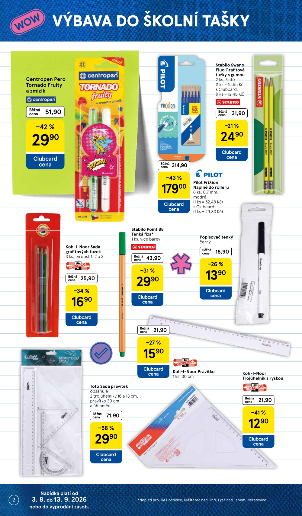 Leták Tesco leták - Vše do školy - strana 2