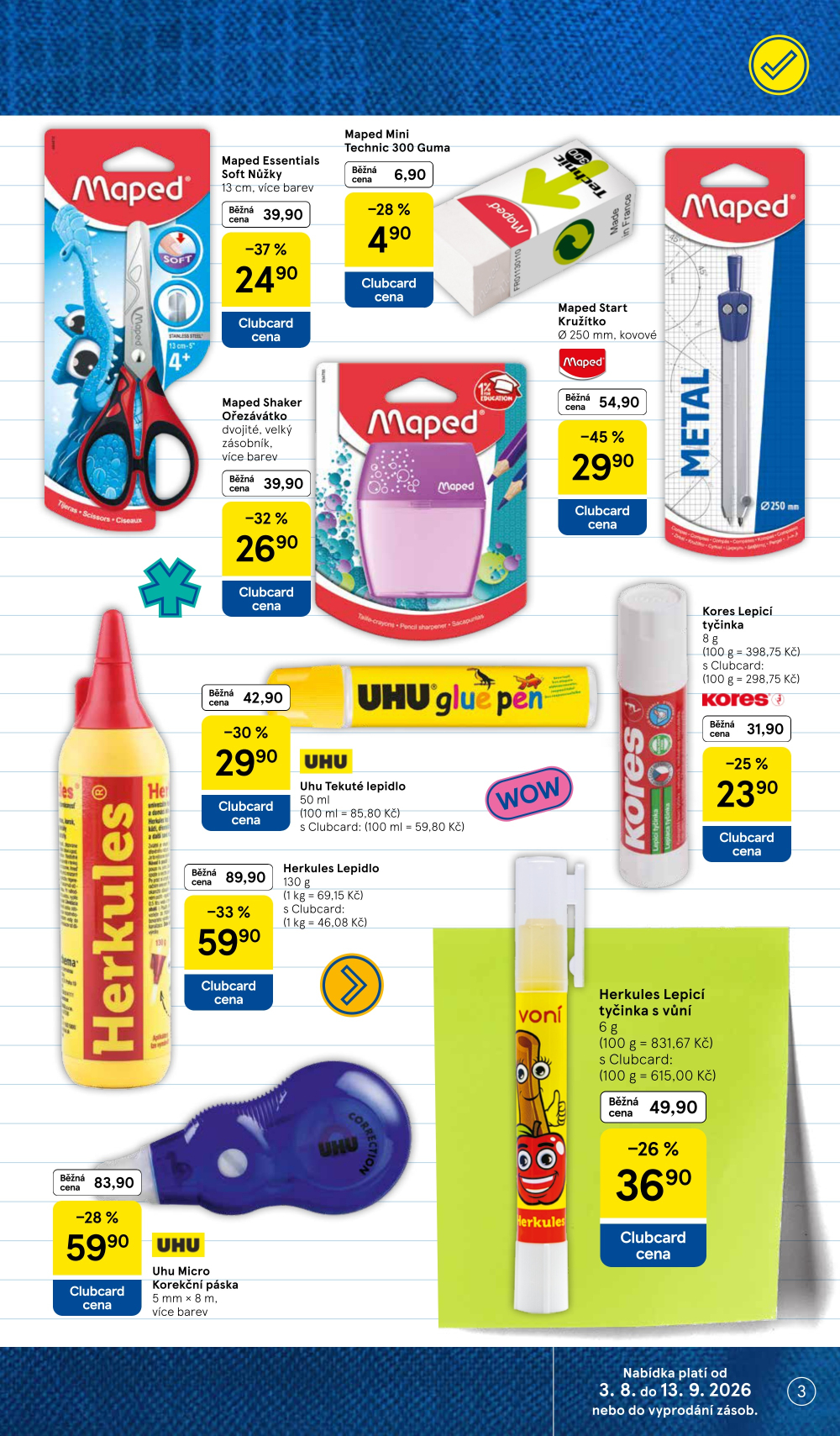 Leták Tesco leták - Vše do školy - strana 3