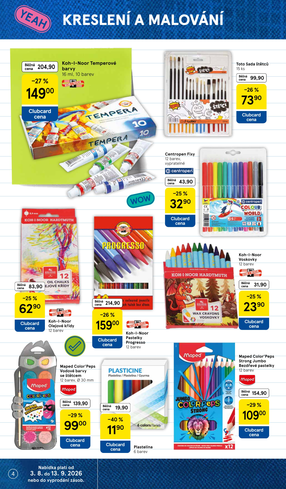 Leták Tesco leták - Vše do školy - strana 4