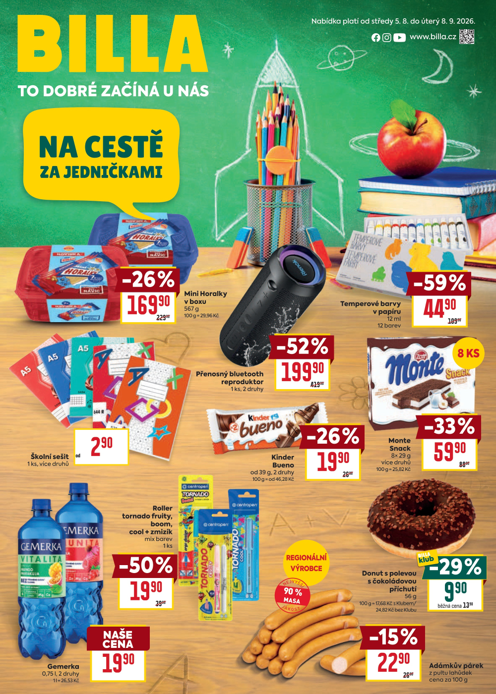 Leták BILLA leták - Na cestě za jedničkami - strana 1