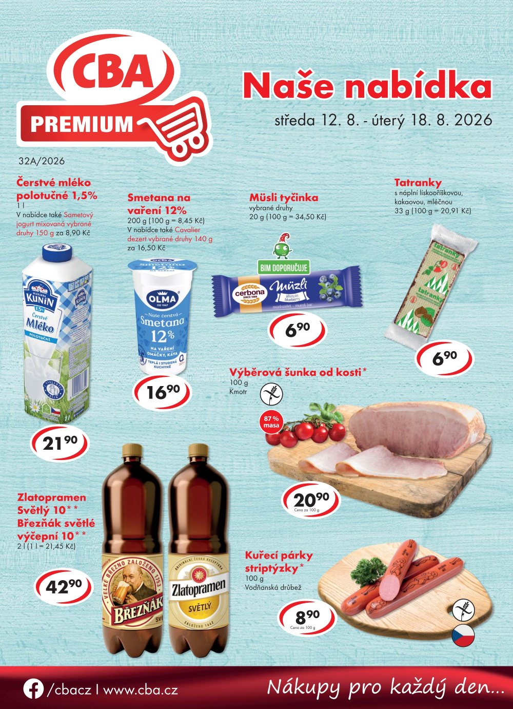 Leták CBA Premium leták - strana 1