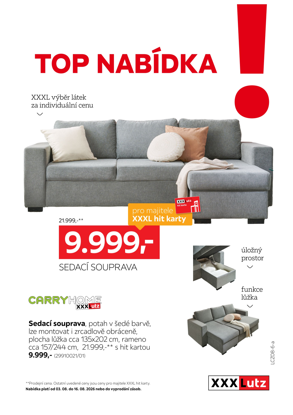 Leták XXXLutz leták - TOP nabídka Sedací souprava - strana 1