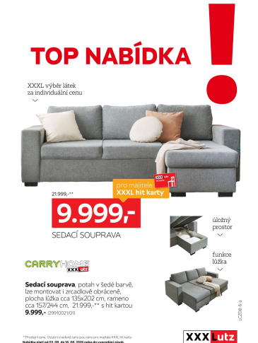 XXXLutz leták - TOP nabídka Sedací souprava