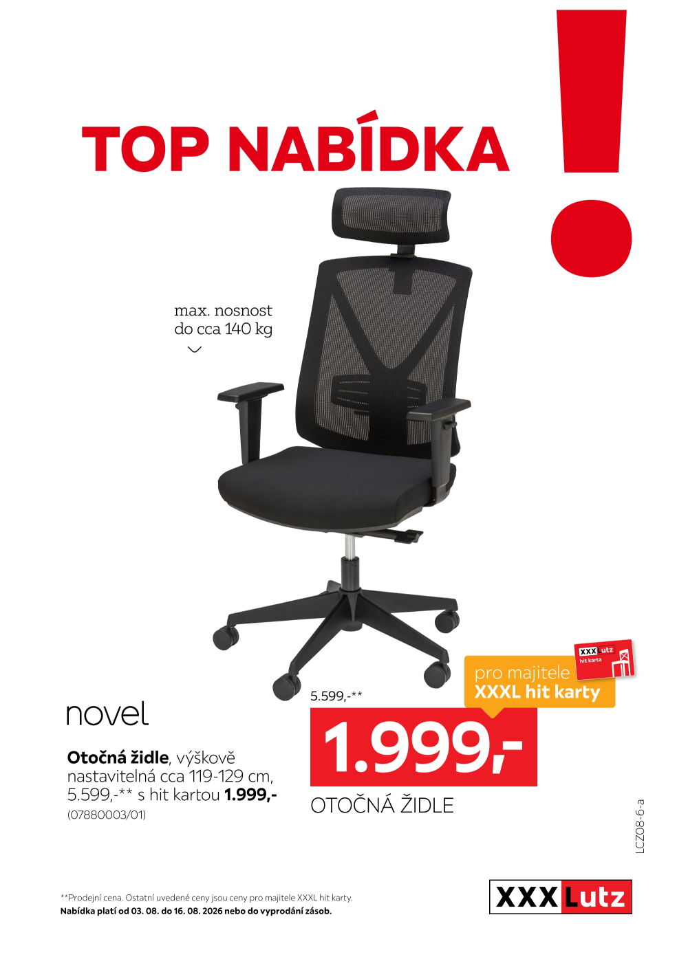 Leták XXXLutz leták - TOP nabídka Otočná židle - strana 1