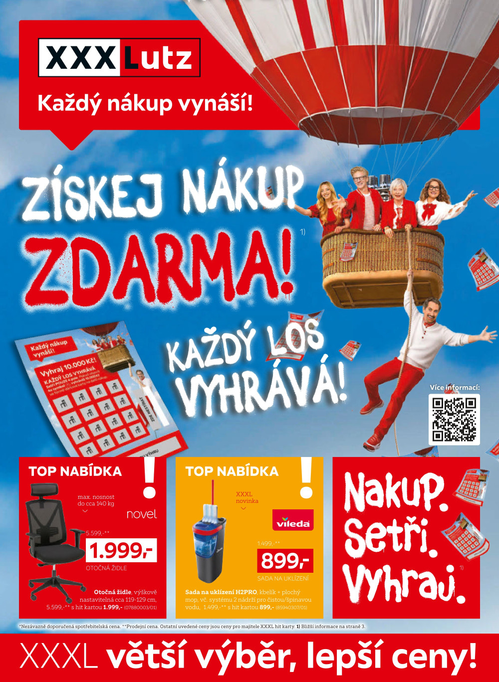 Leták XXXLutz leták - Každý nákup vynáší! - strana 1