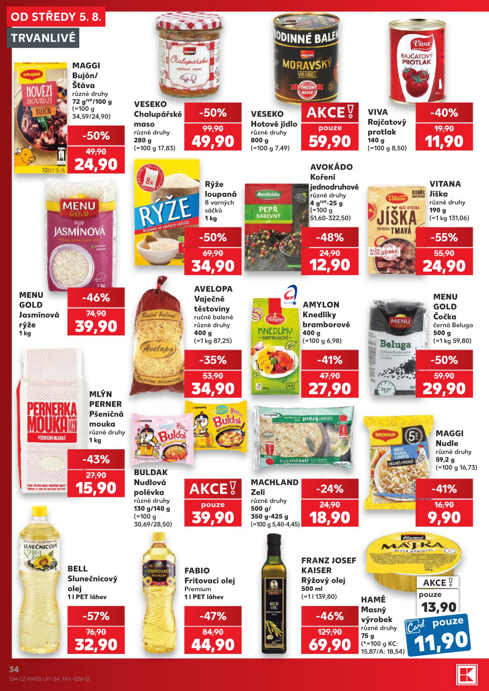 Leták Kaufland leták Praha 3 - Jarov - strana 34