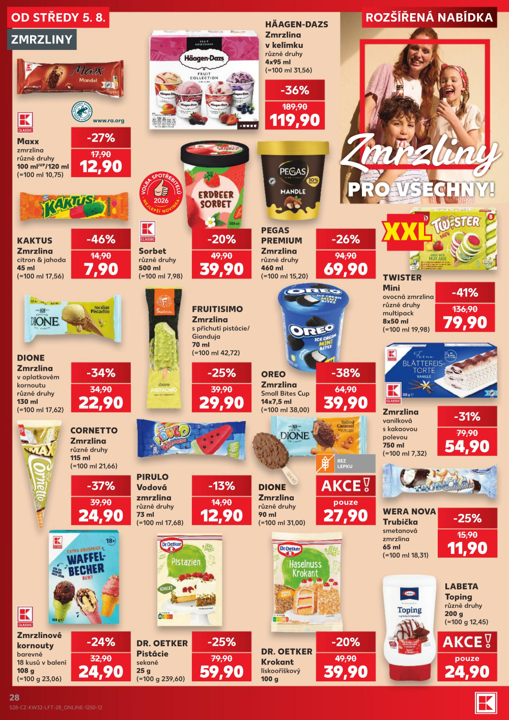 Leták Kaufland leták Praha 8 - Libeň - strana 28