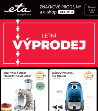 Akční leták Eta  - Letní výprodej