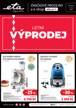 Eta leták - Letní výprodej