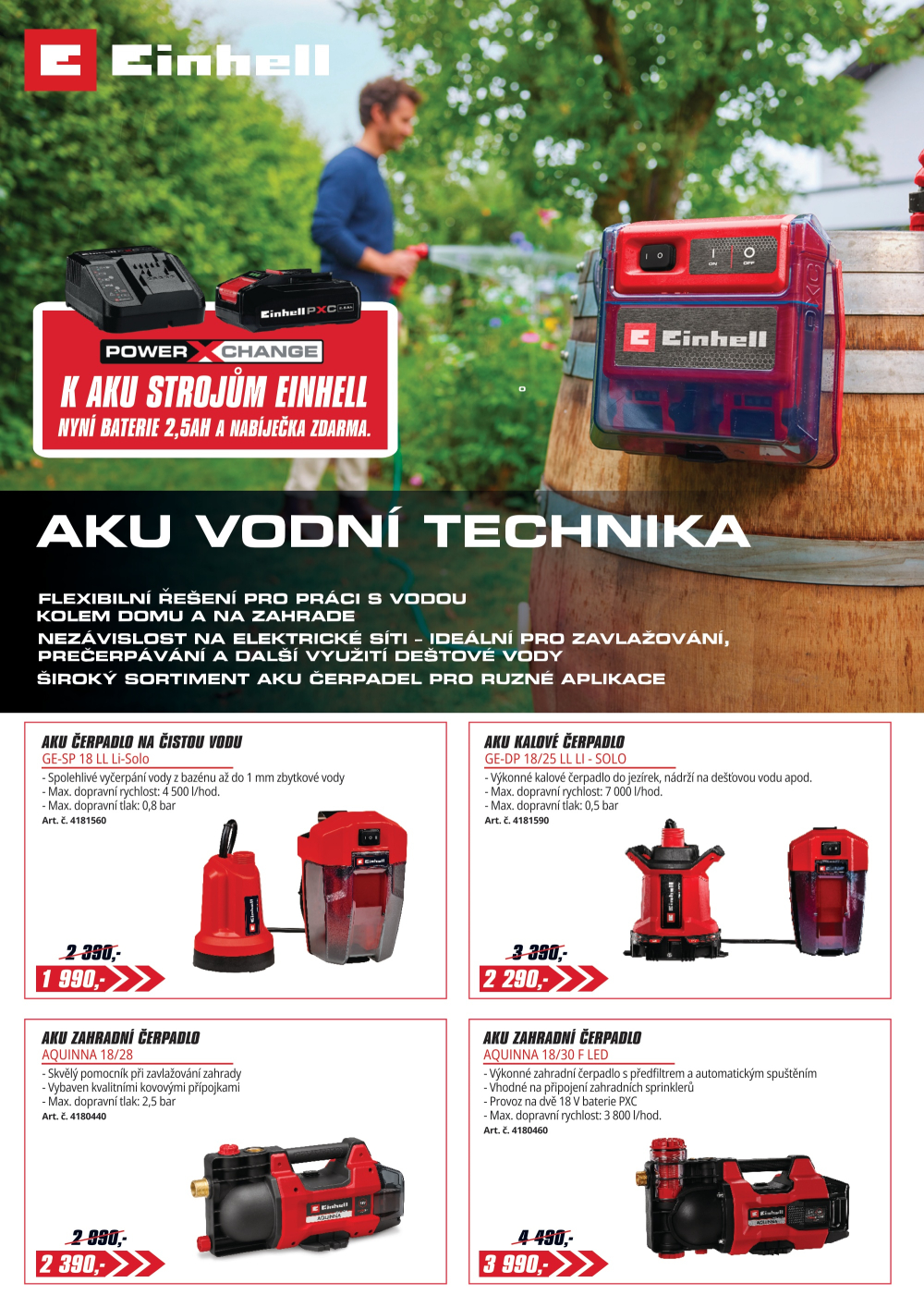 Leták Einhell leták - strana 1