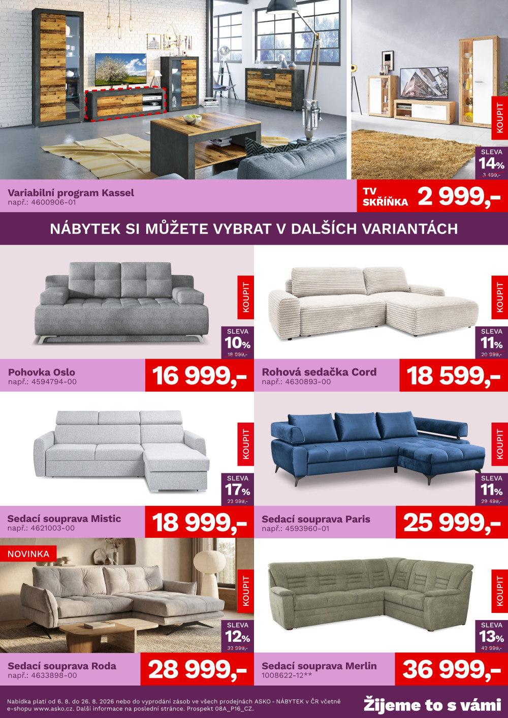 Leták ASKO nábytek leták - Akční nabídka - strana 2