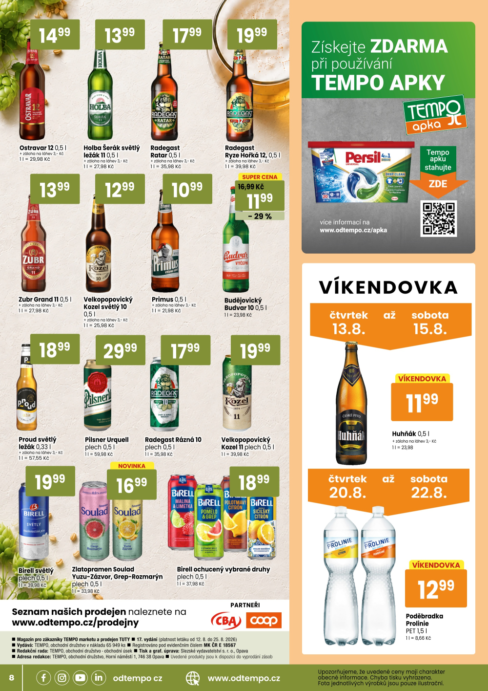Leták TEMPO leták - strana 8
