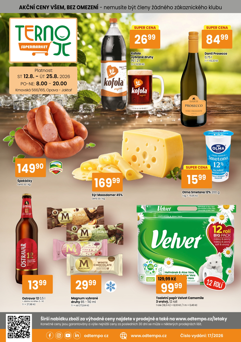 Leták TEMPO leták - Terno Opava - Jaktář - strana 1