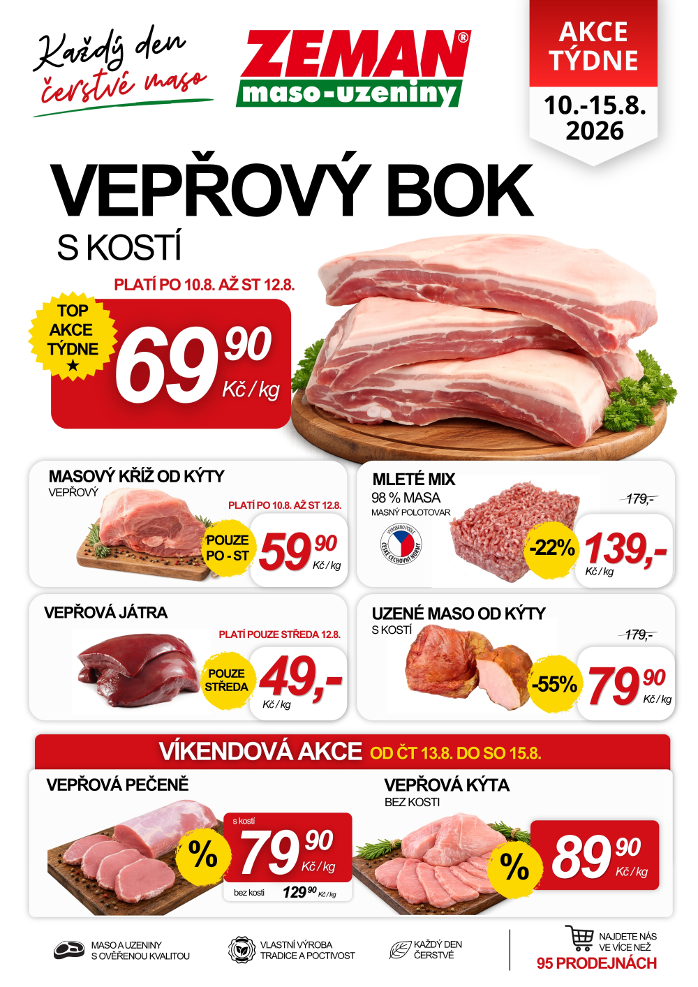 Leták ZEMAN maso - uzeniny leták - strana 1
