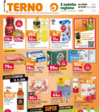 Akční leták Terno  - Bechyně, Třeboň, Týn nad Vltavou, Trhové Sviny, Borovany