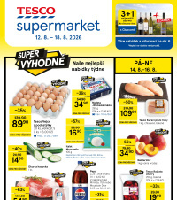 Akční leták Tesco supermarket 